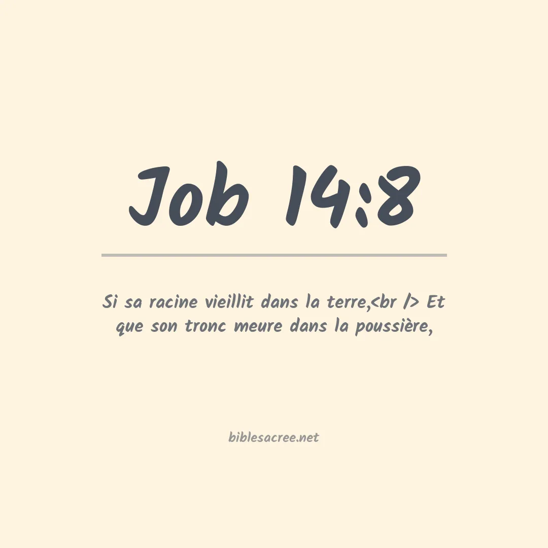 Job - 14:8