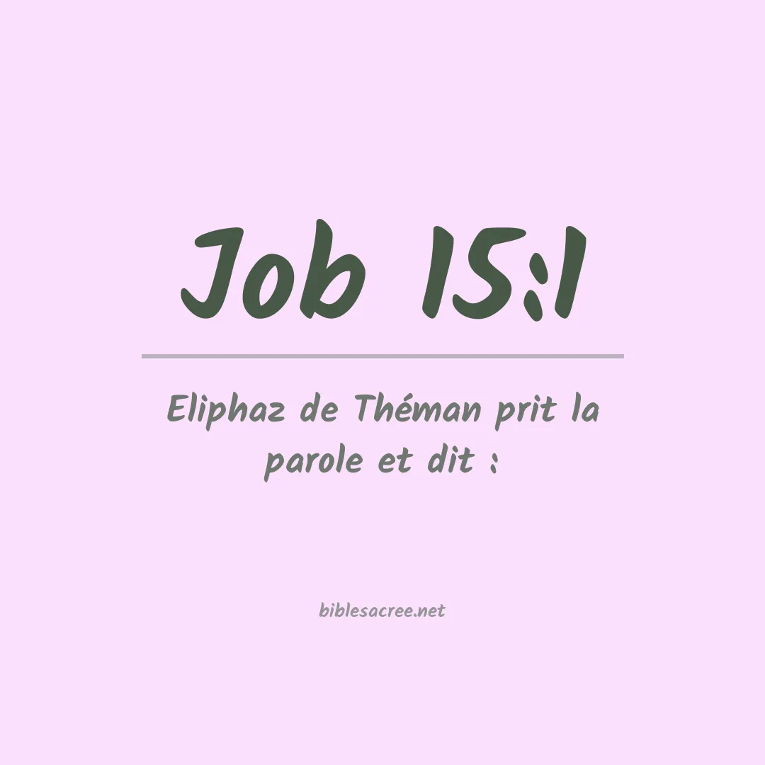 Job - 15:1