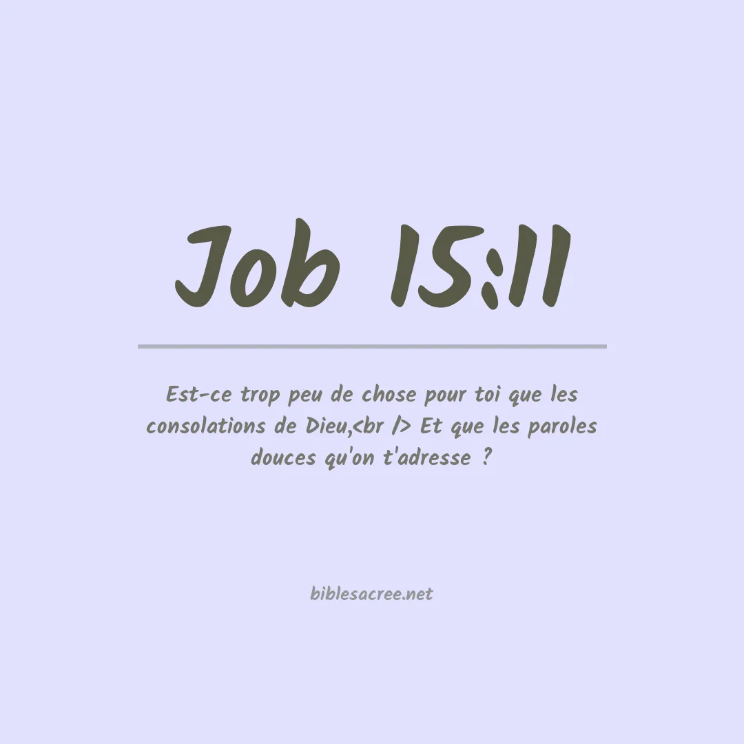 Job - 15:11