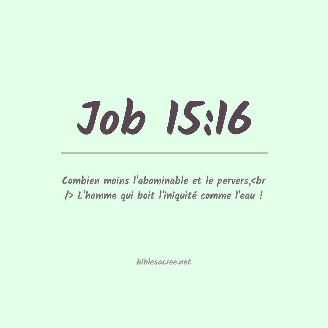 Job - 15:16