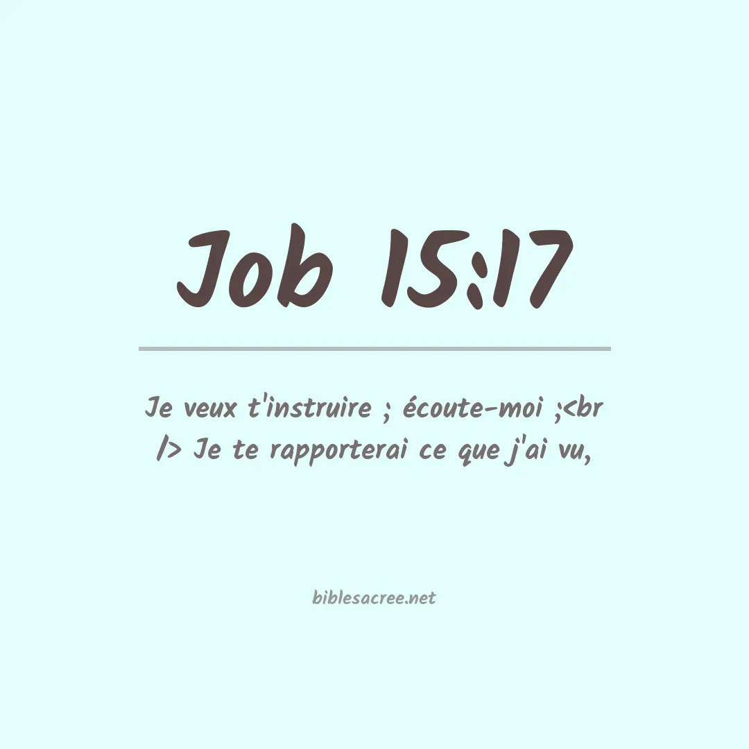 Job - 15:17