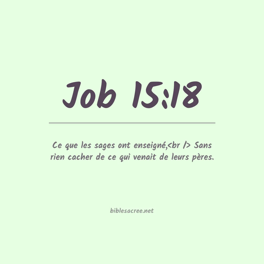 Job - 15:18