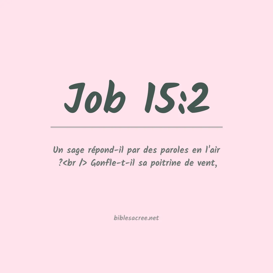 Job - 15:2