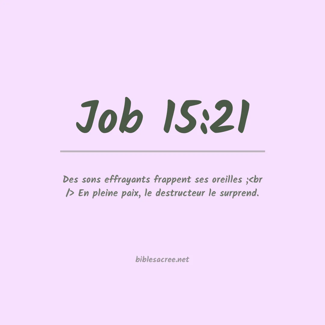 Job - 15:21