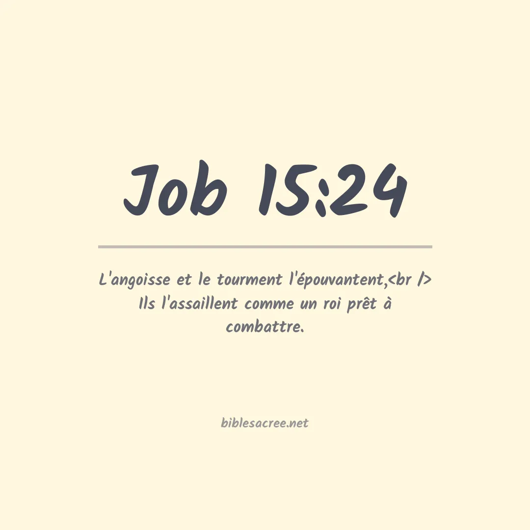 Job - 15:24