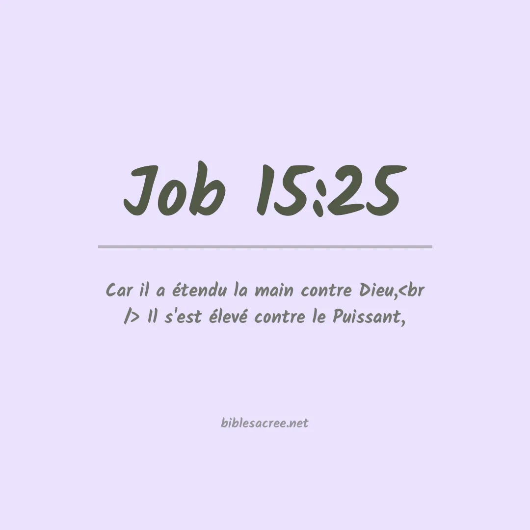 Job - 15:25