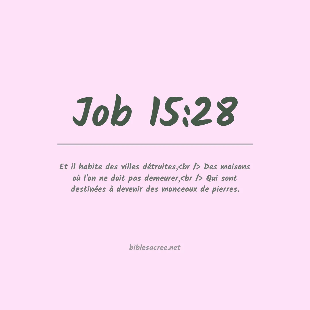 Job - 15:28