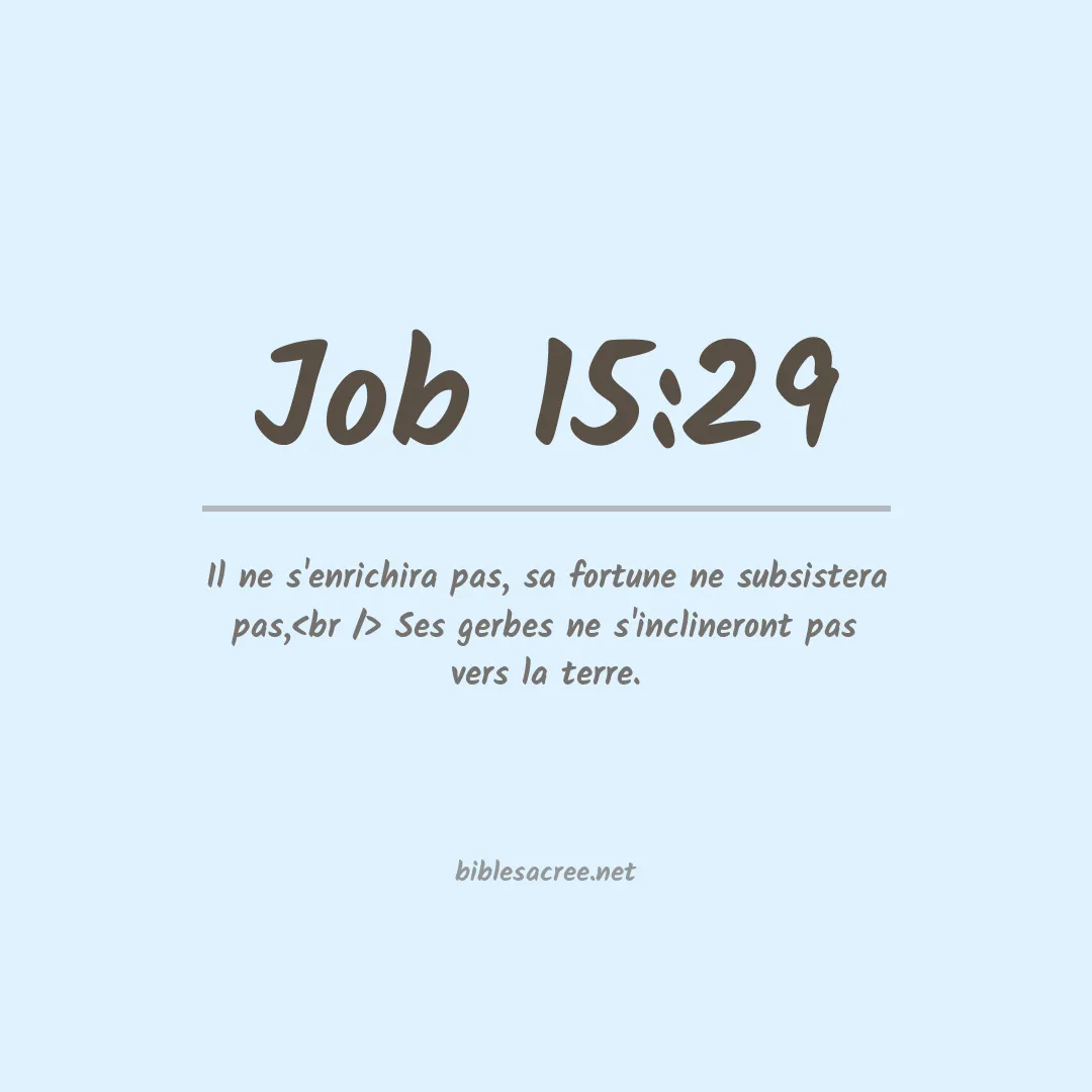 Job - 15:29
