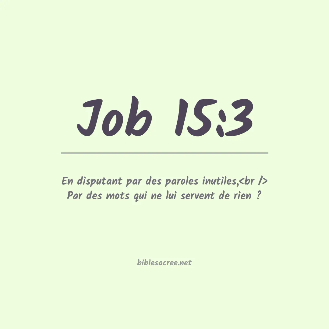 Job - 15:3