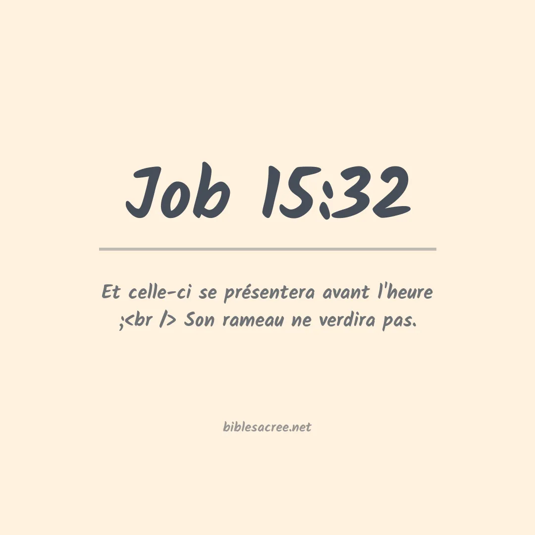 Job - 15:32