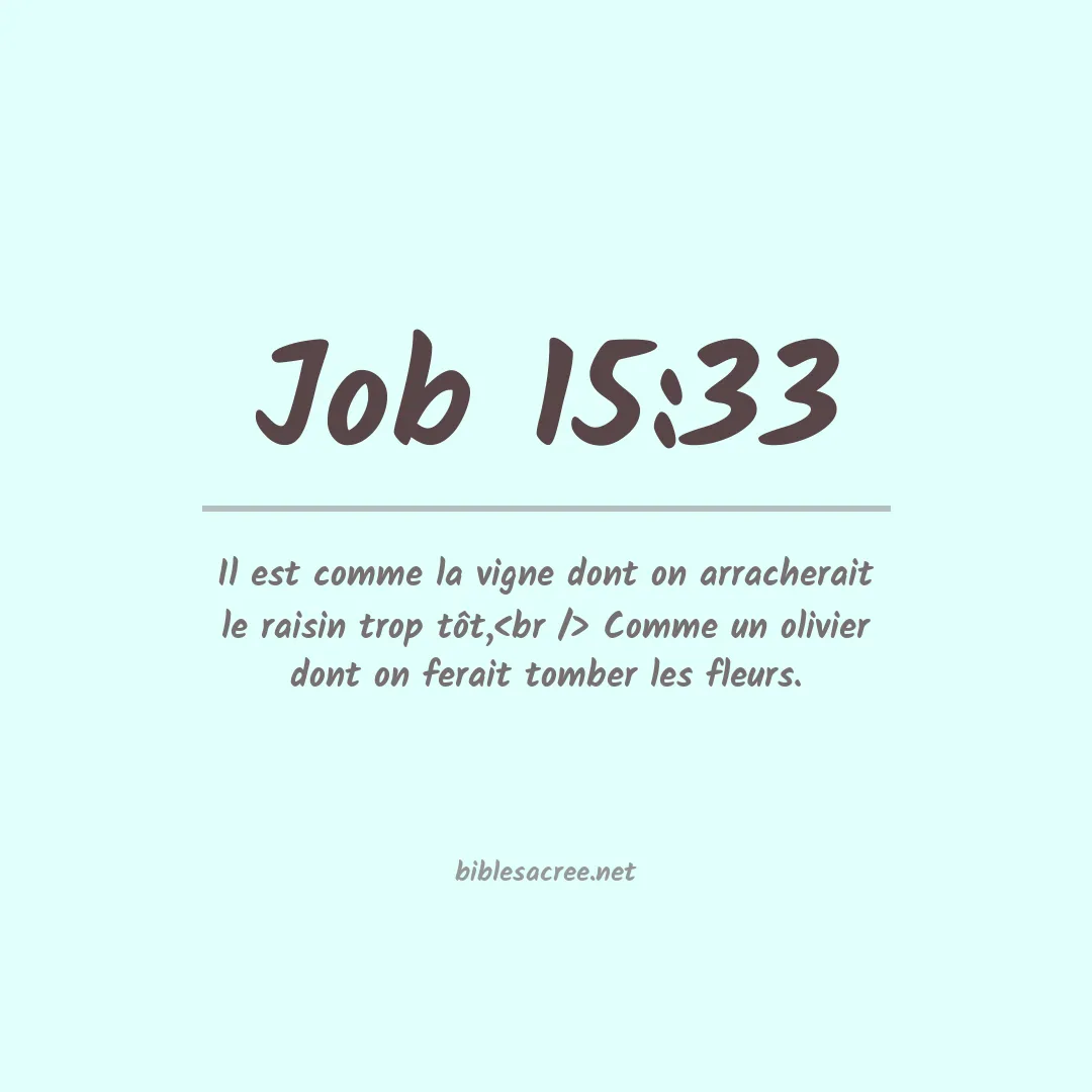 Job - 15:33