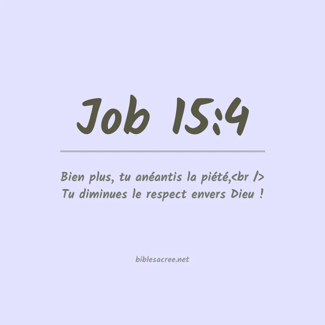 Job - 15:4