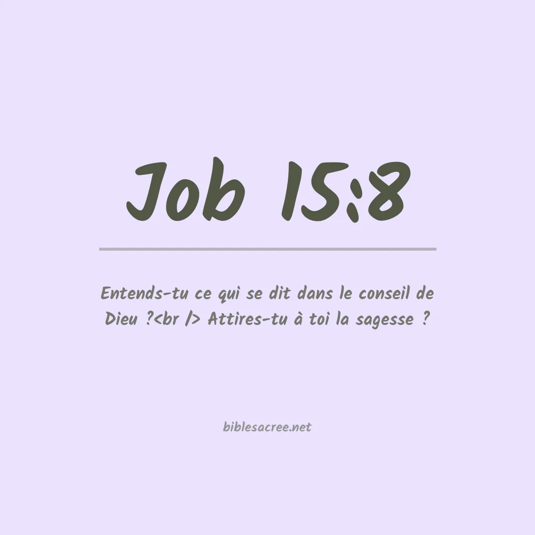 Job - 15:8