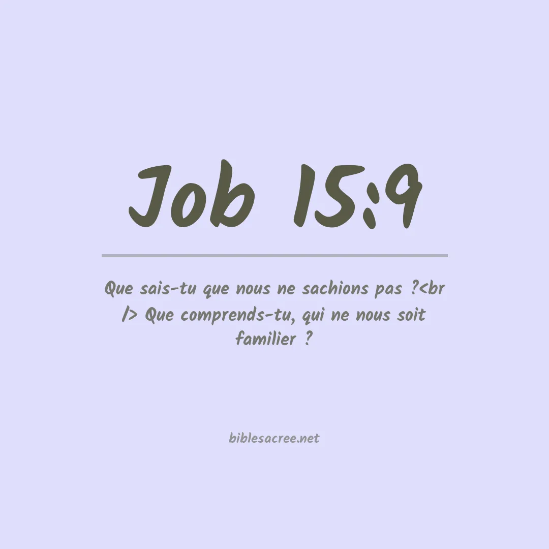 Job - 15:9