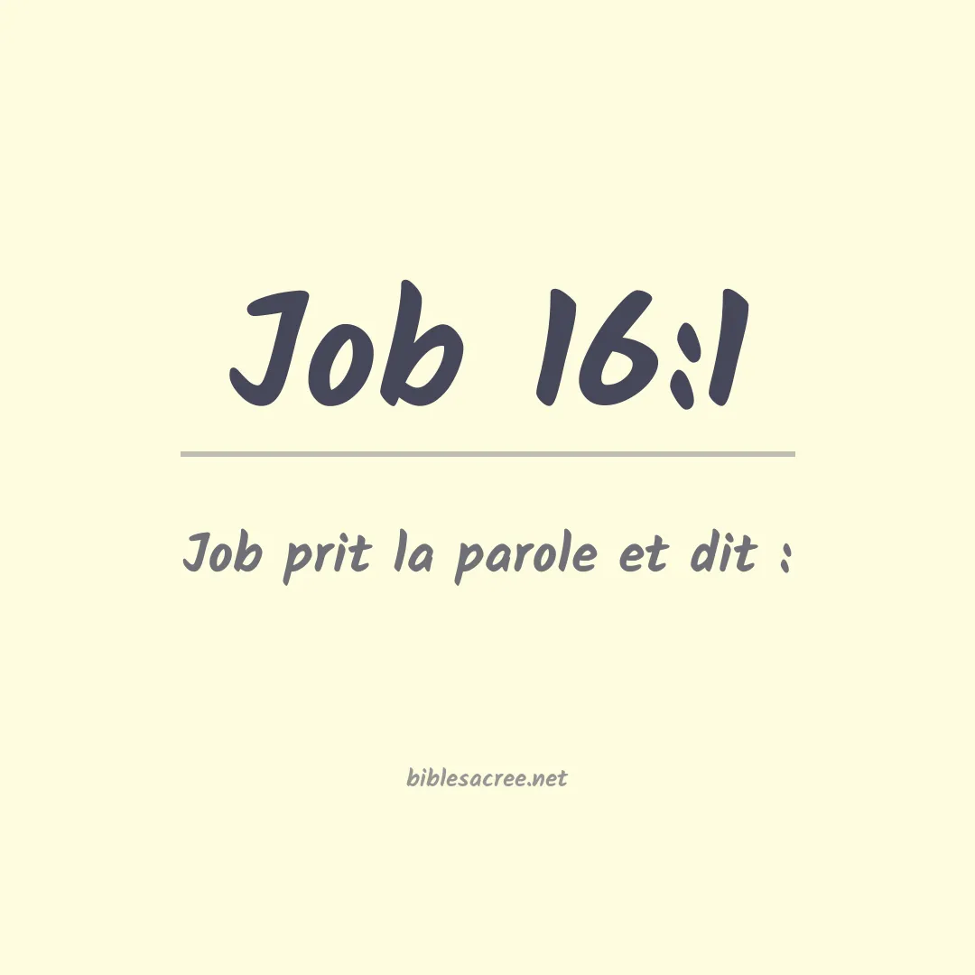 Job - 16:1