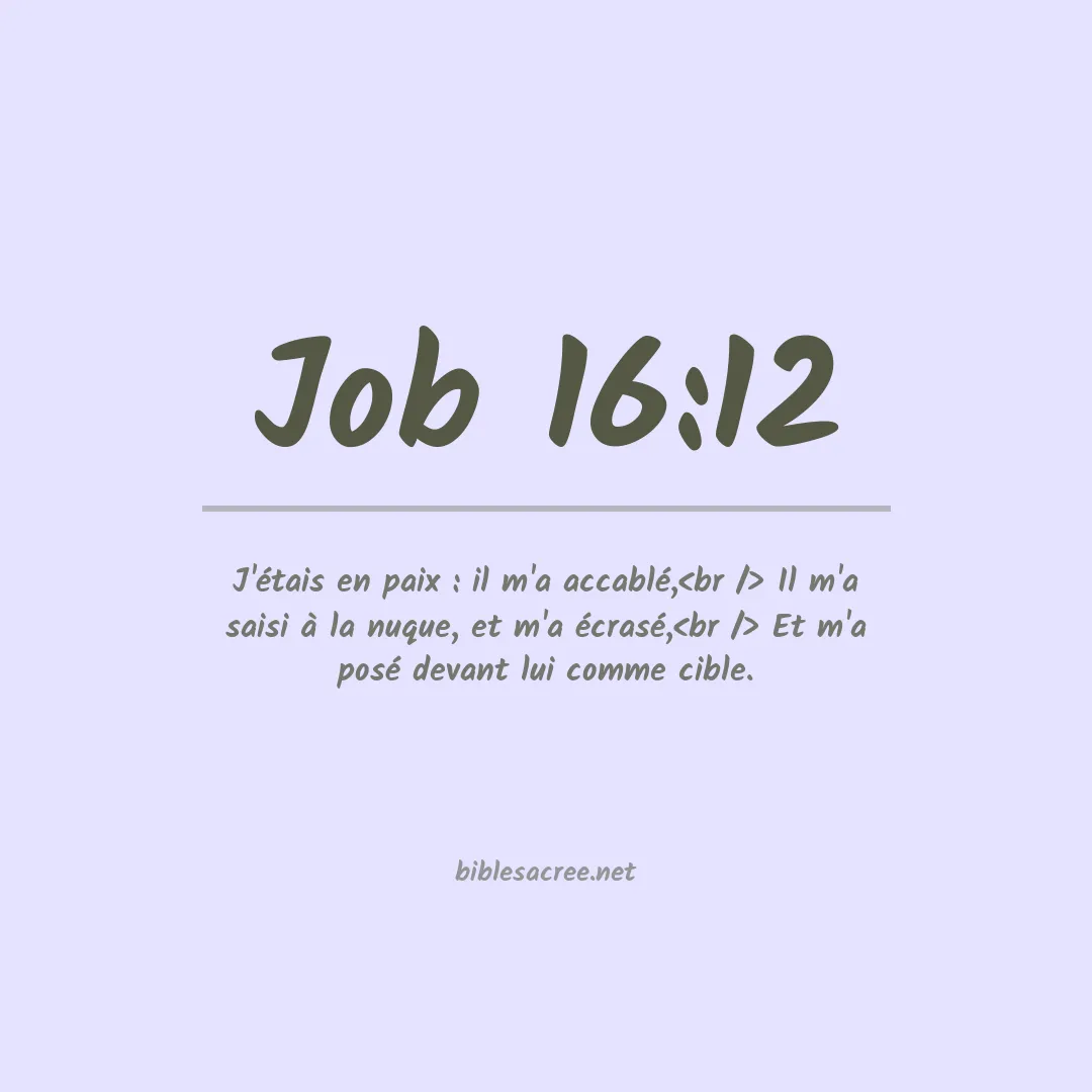 Job - 16:12