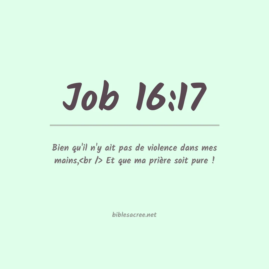 Job - 16:17