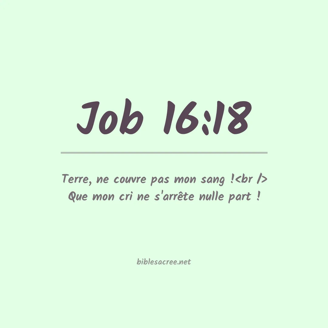 Job - 16:18