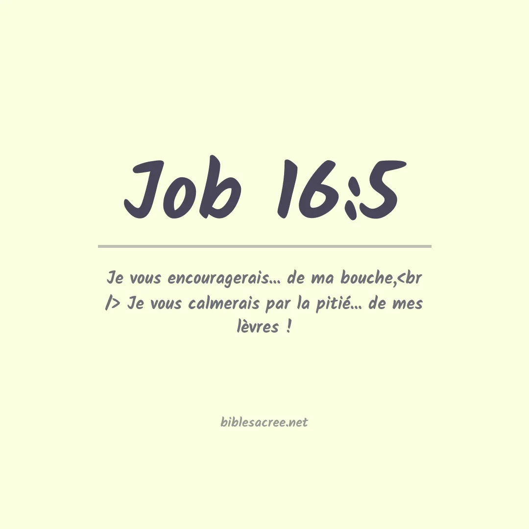Job - 16:5