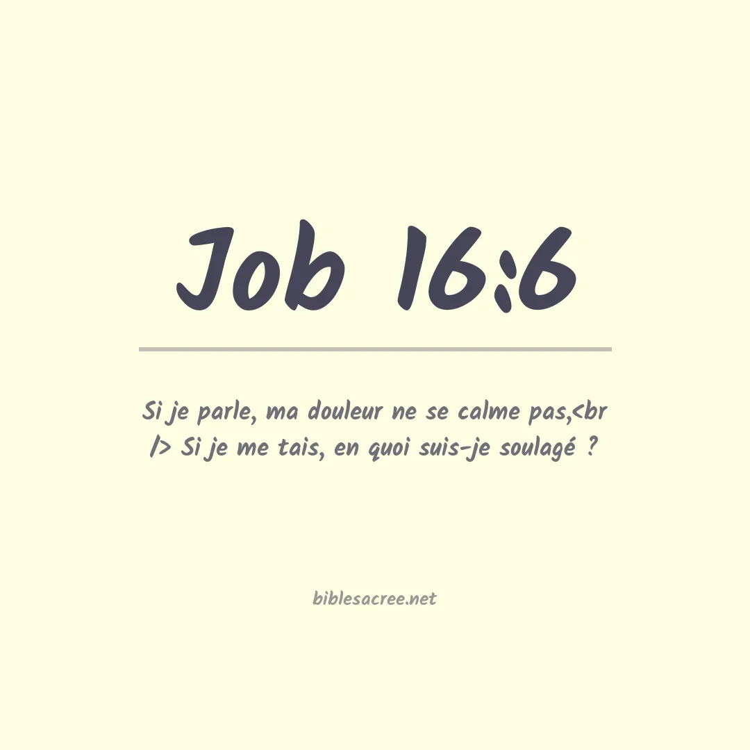 Job - 16:6