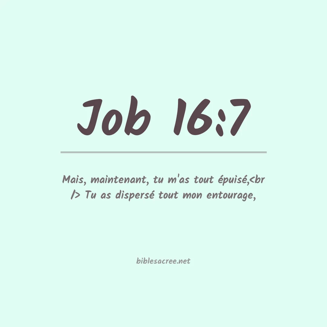 Job - 16:7