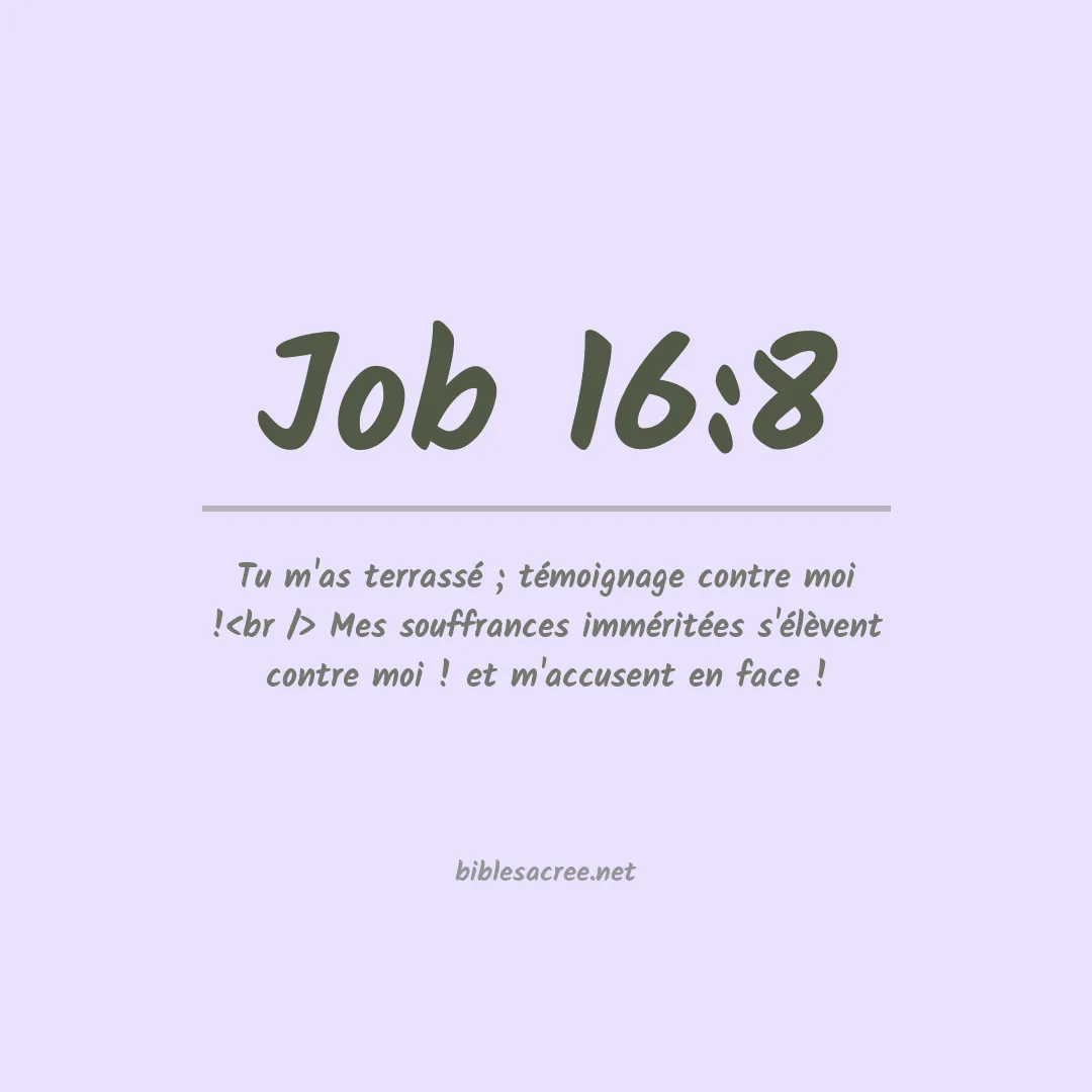 Job - 16:8