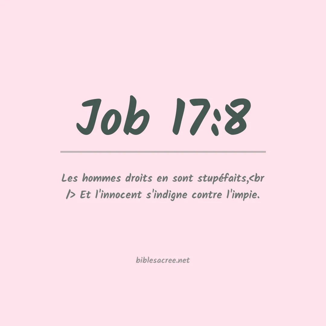 Job - 17:8
