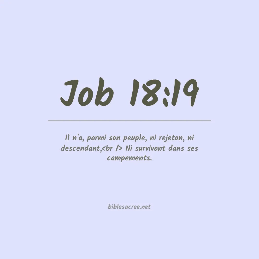 Job - 18:19