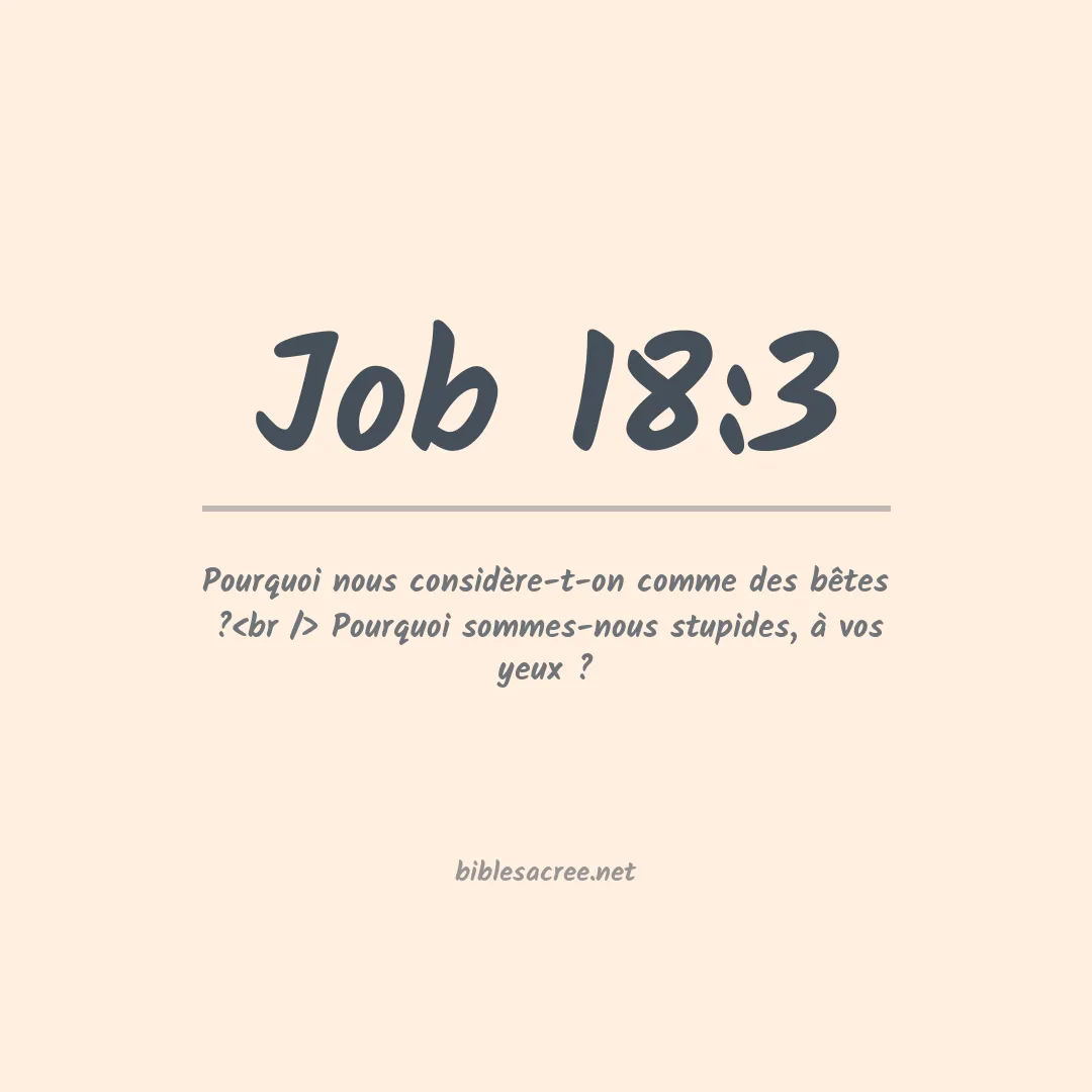 Job - 18:3