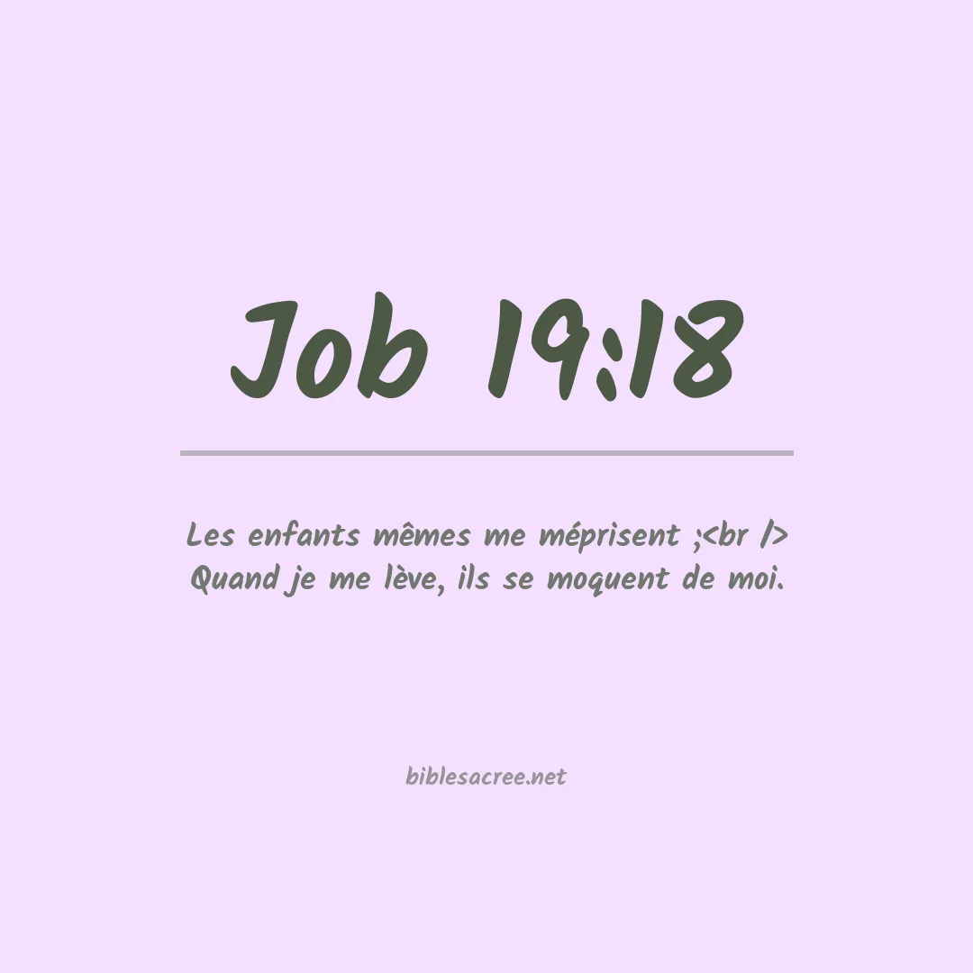 Job - 19:18