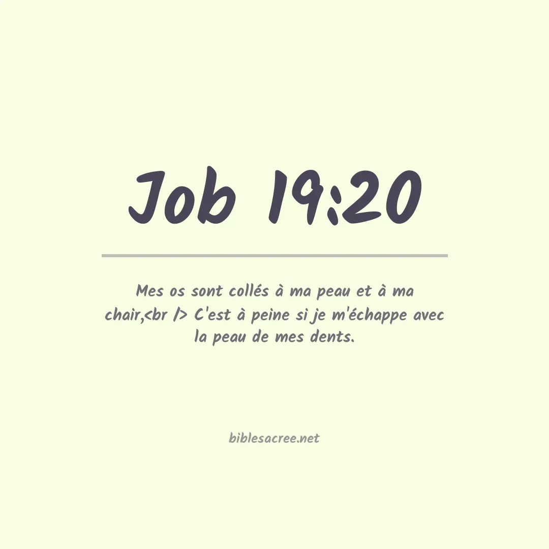 Job - 19:20