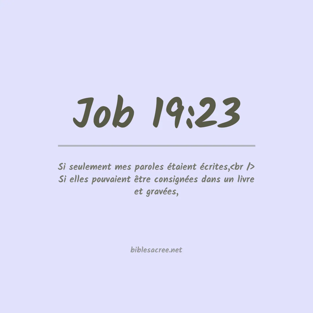 Job - 19:23