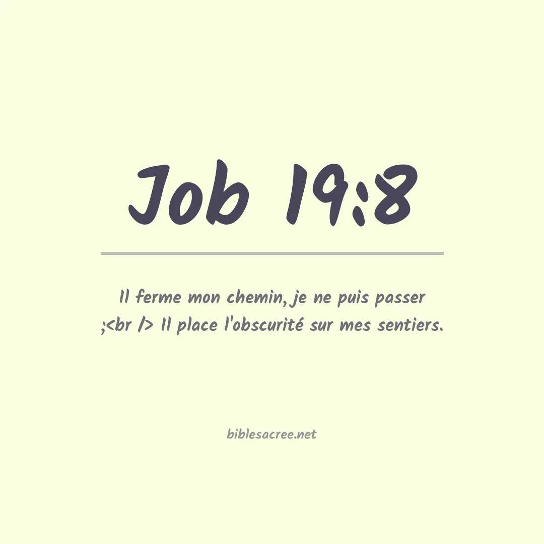 Job - 19:8