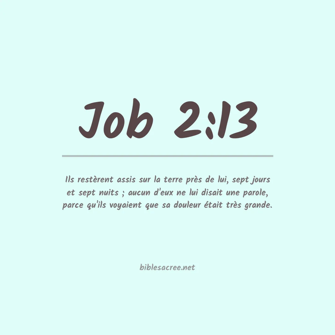 Job - 2:13