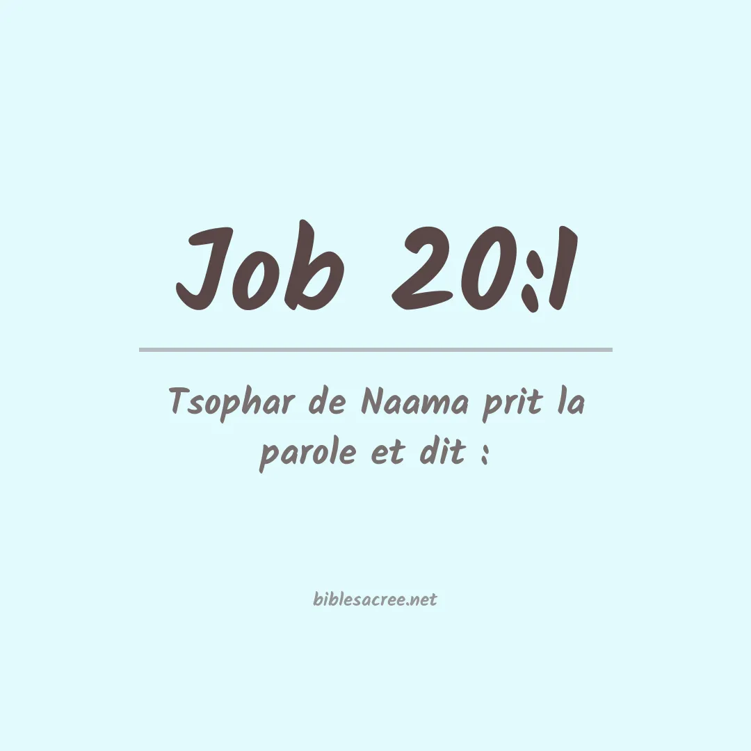Job - 20:1