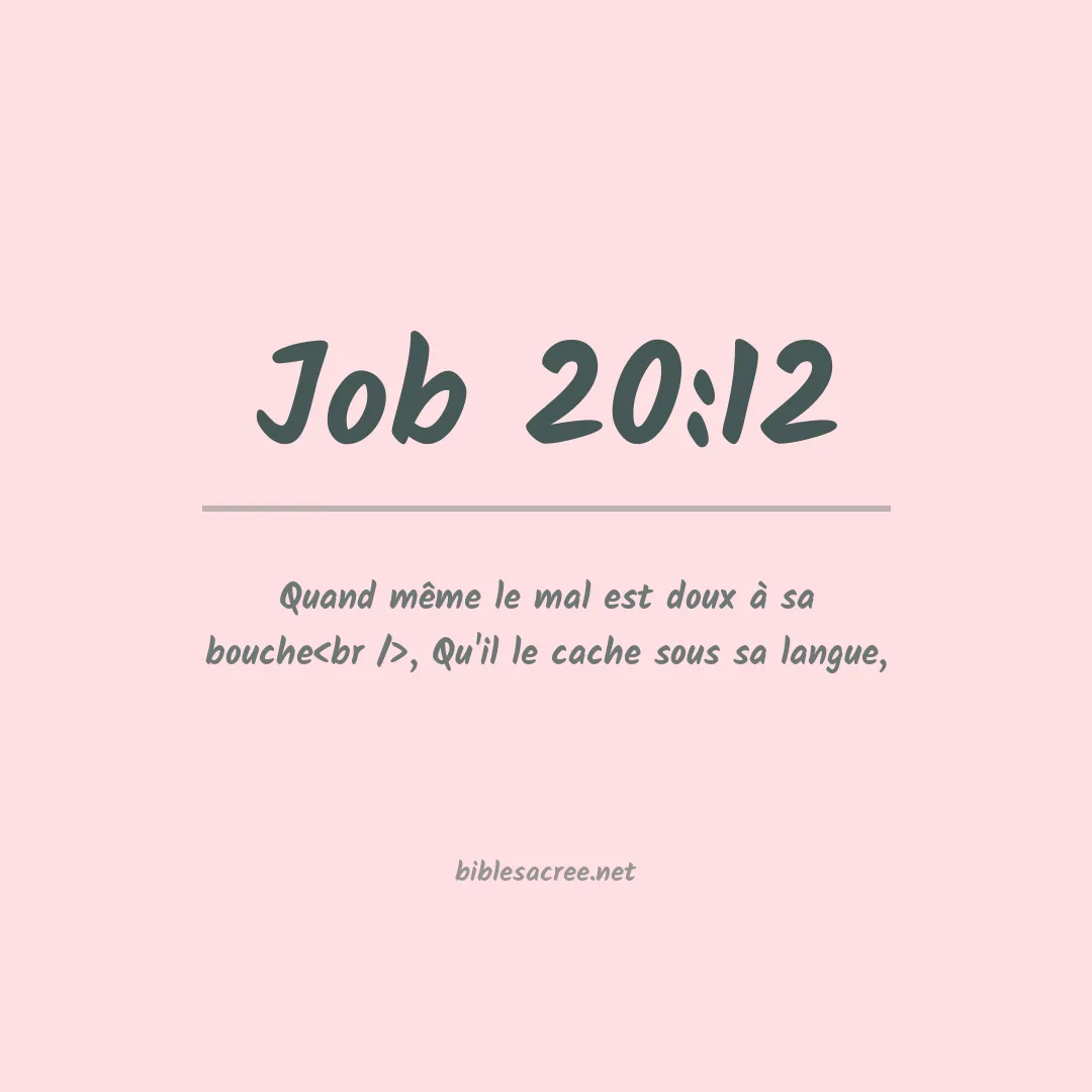 Job - 20:12