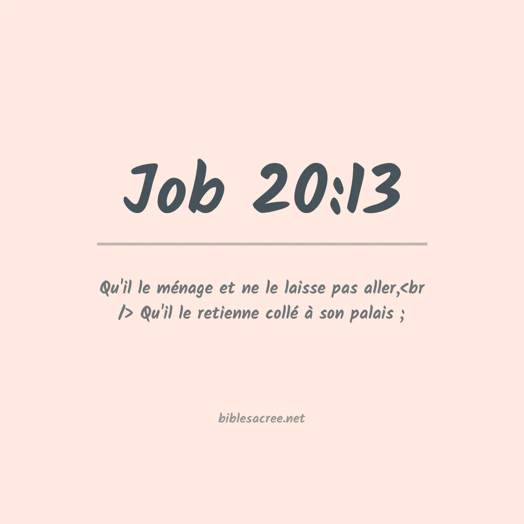 Job - 20:13
