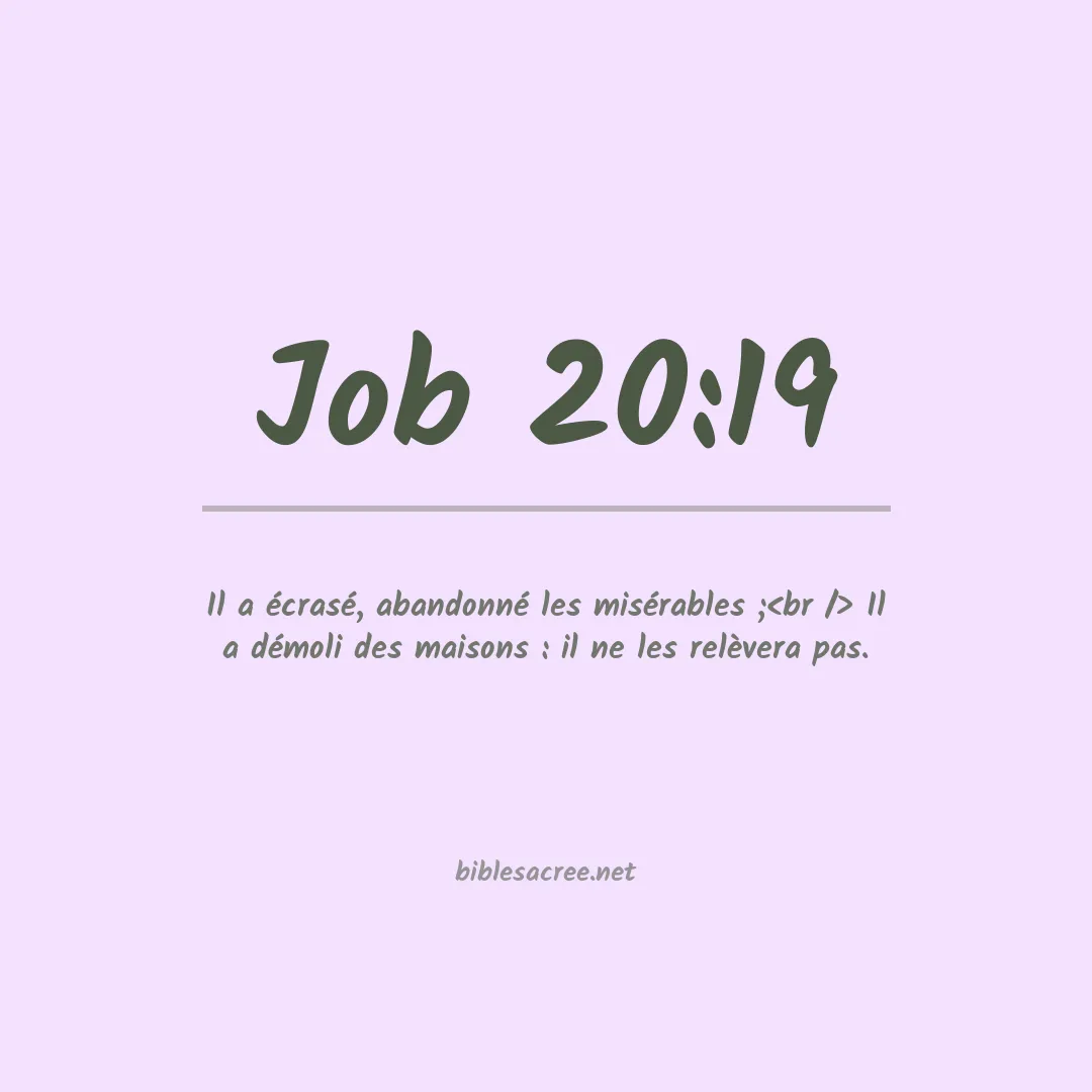 Job - 20:19
