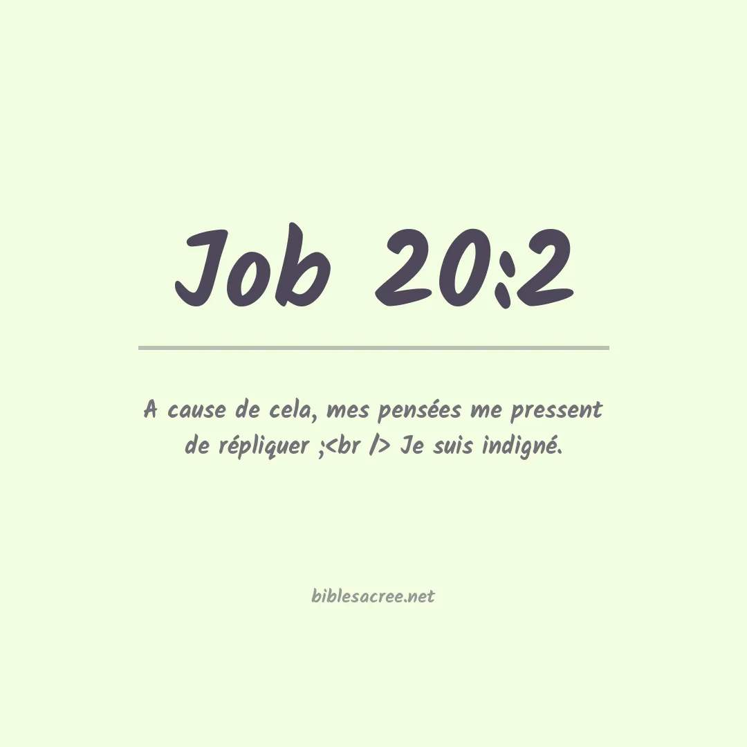 Job - 20:2