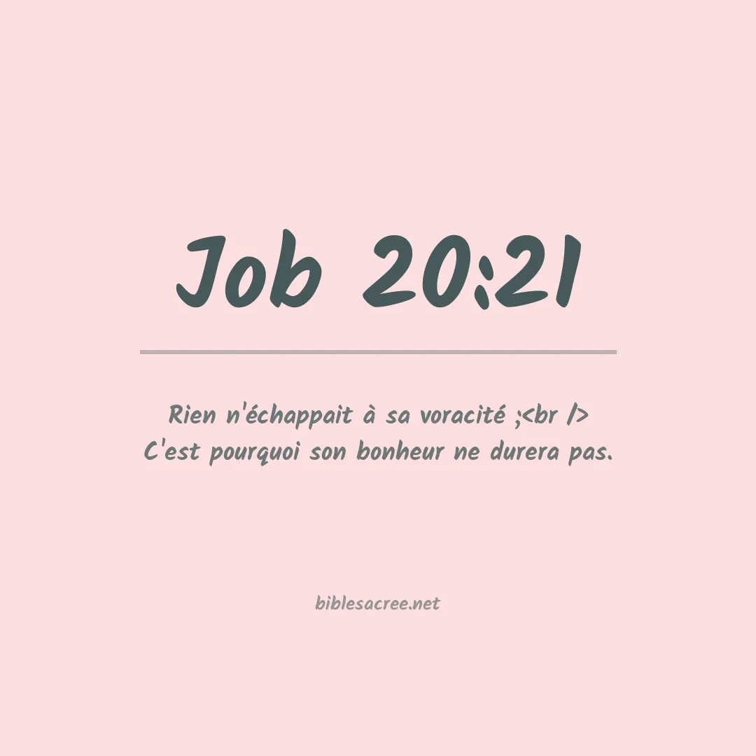 Job - 20:21