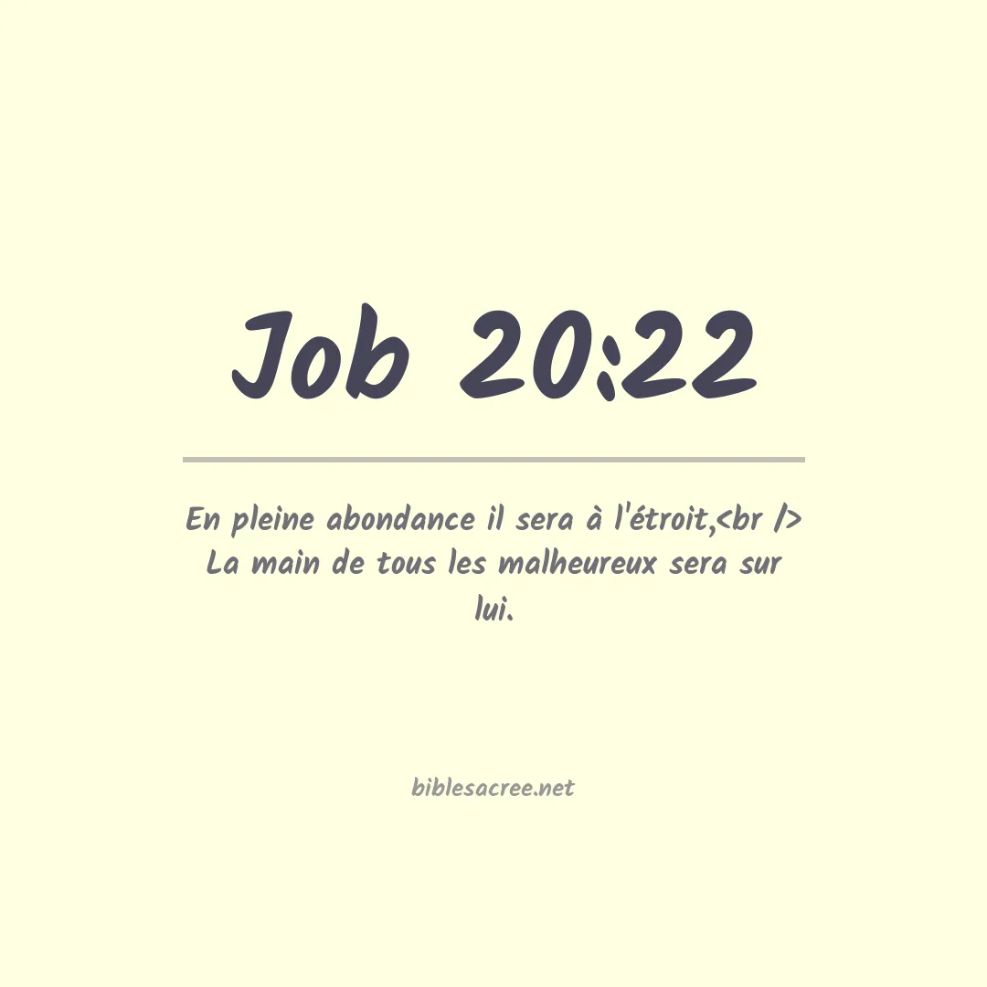 Job - 20:22