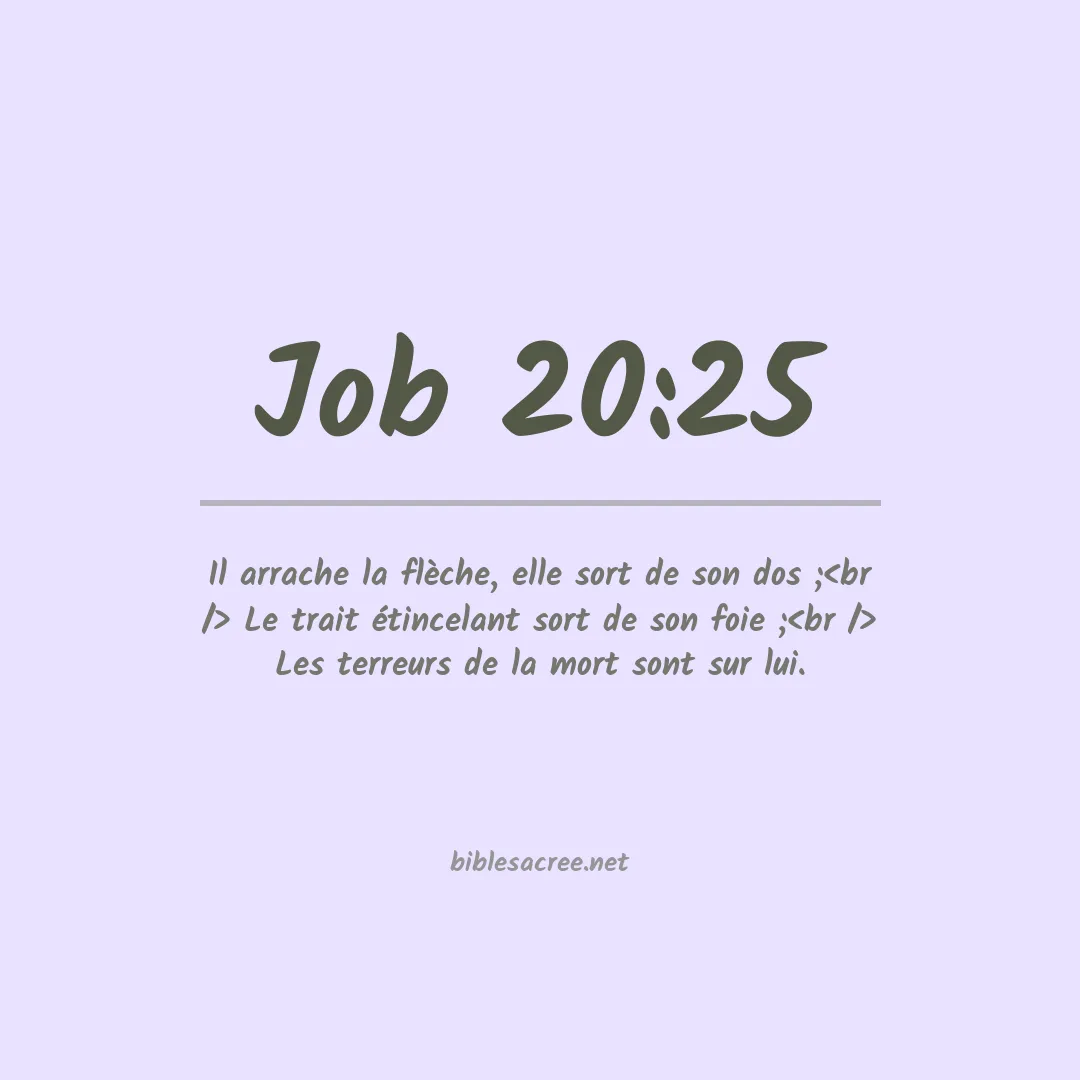 Job - 20:25