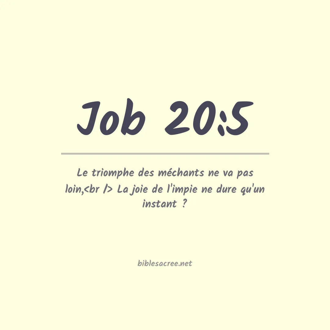 Job - 20:5