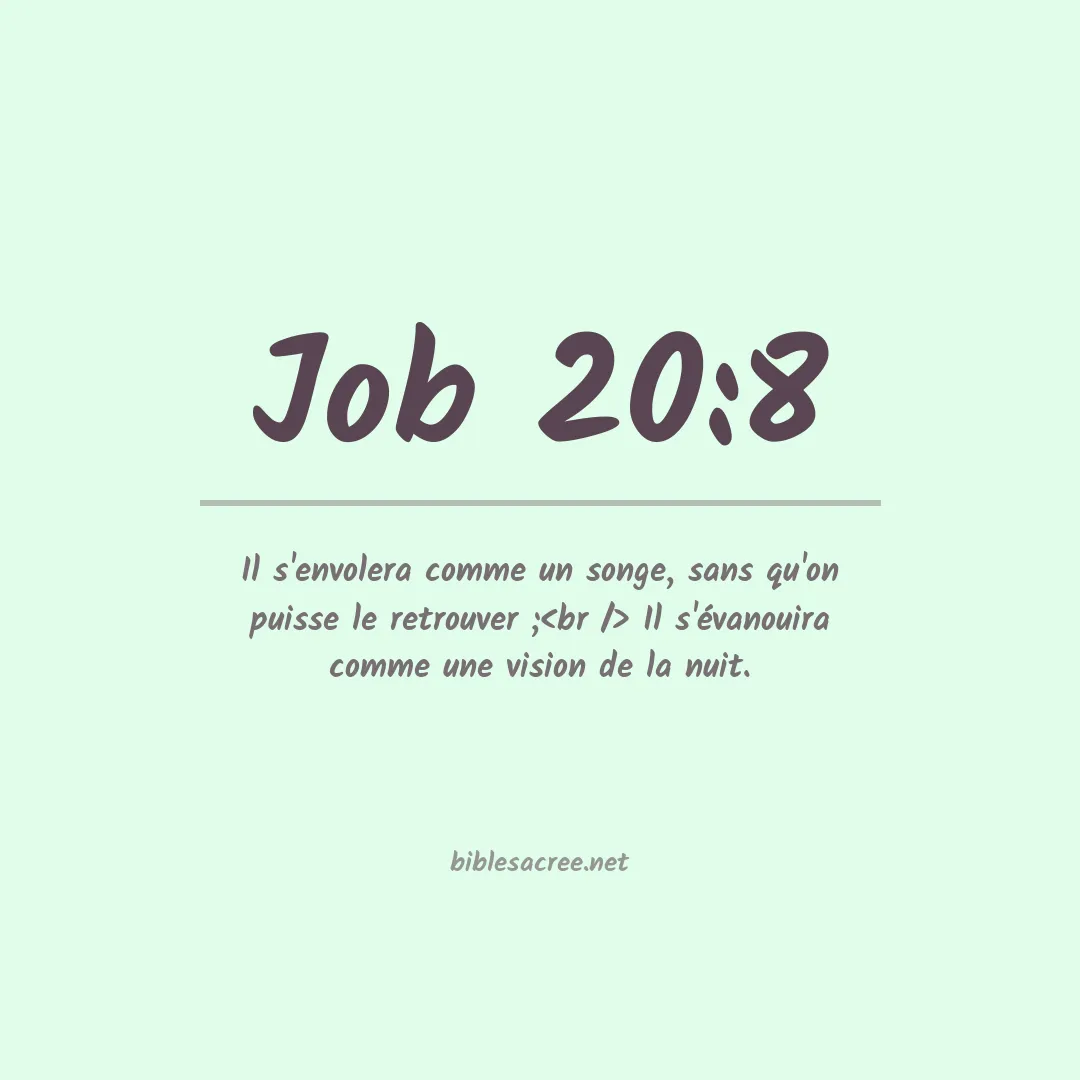 Job - 20:8