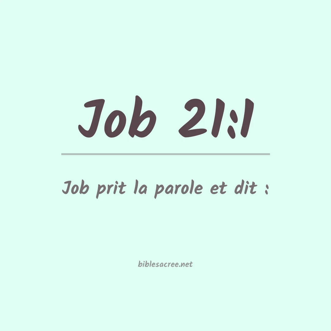 Job - 21:1
