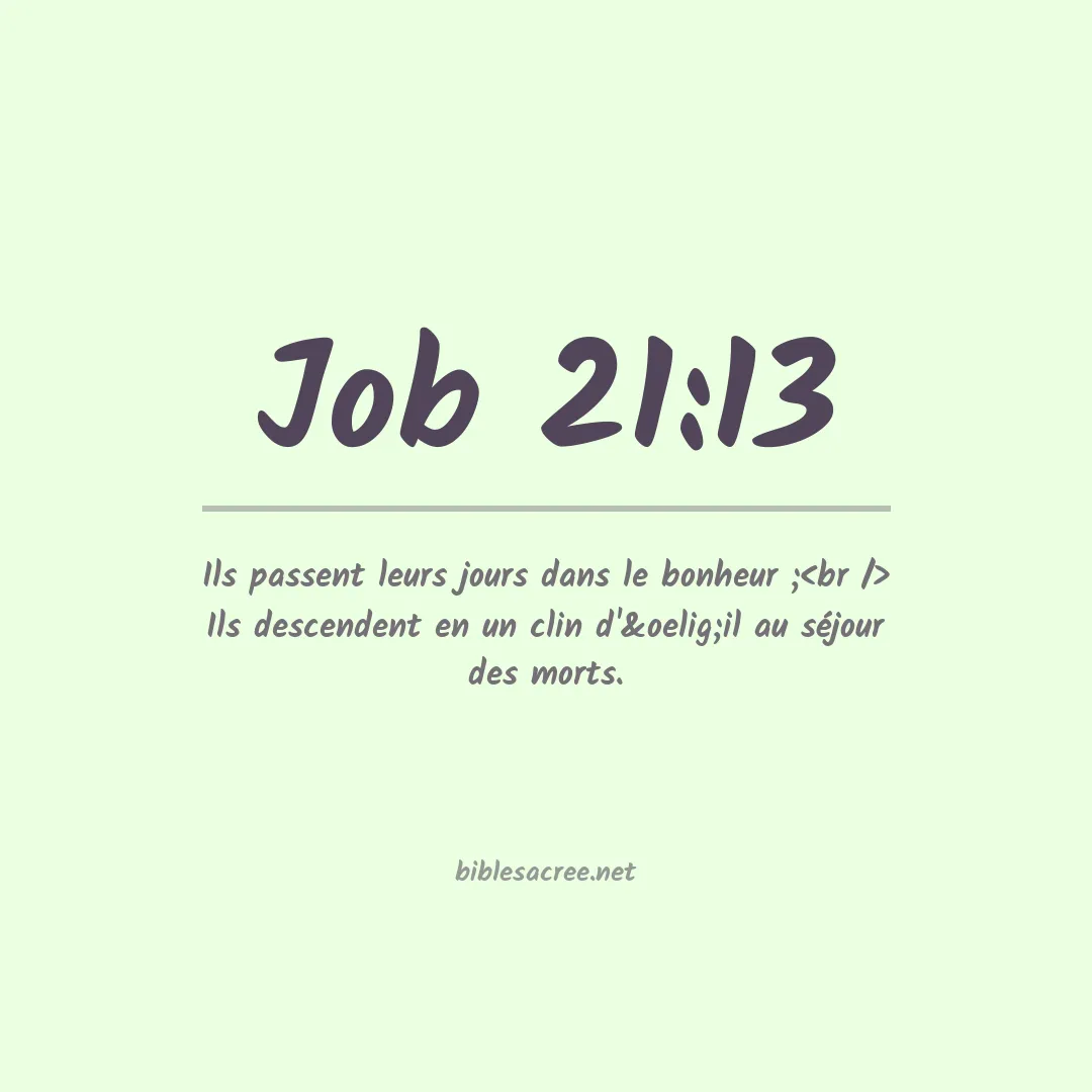 Job - 21:13