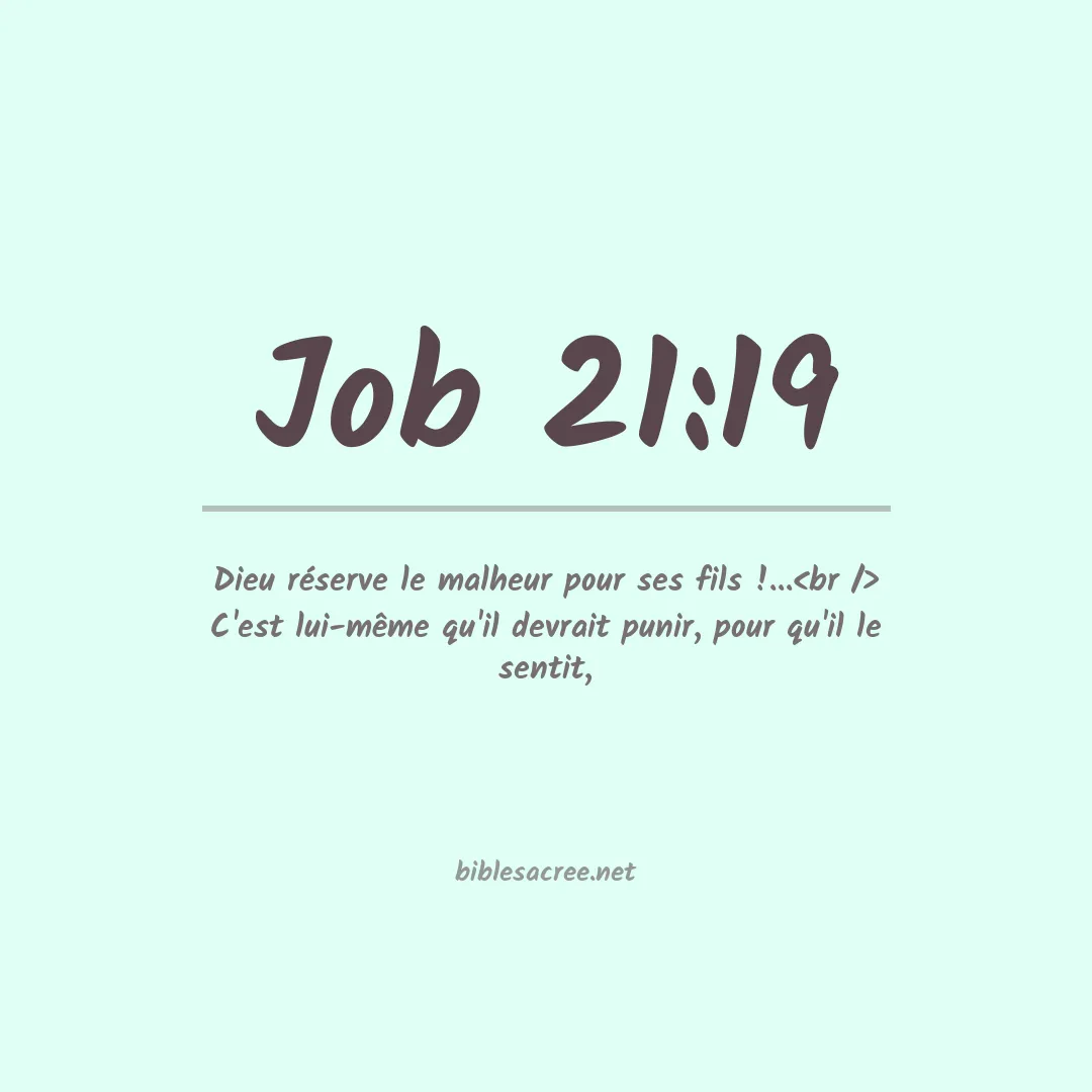 Job - 21:19