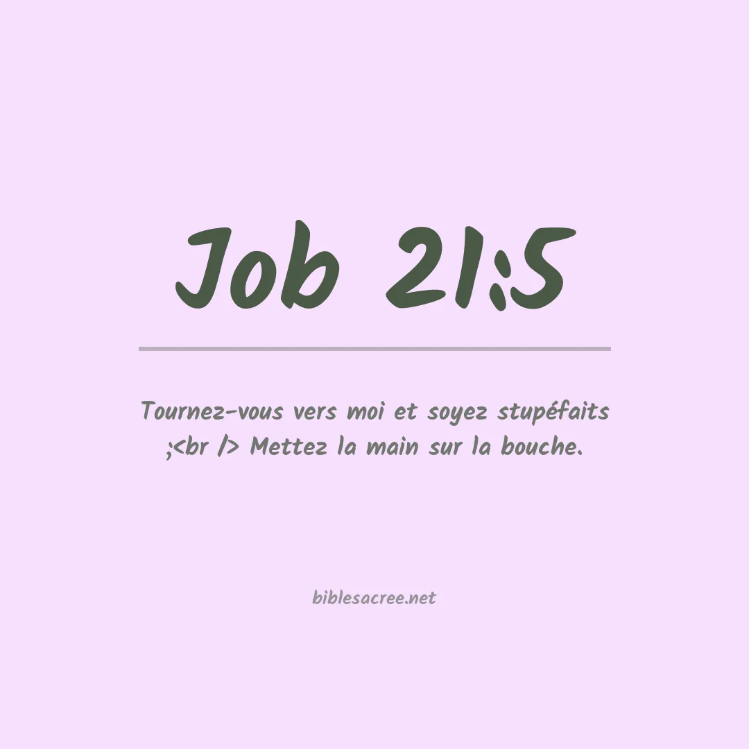 Job - 21:5