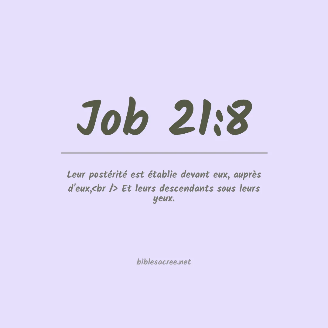 Job - 21:8