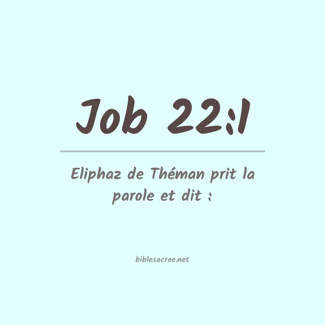 Job - 22:1